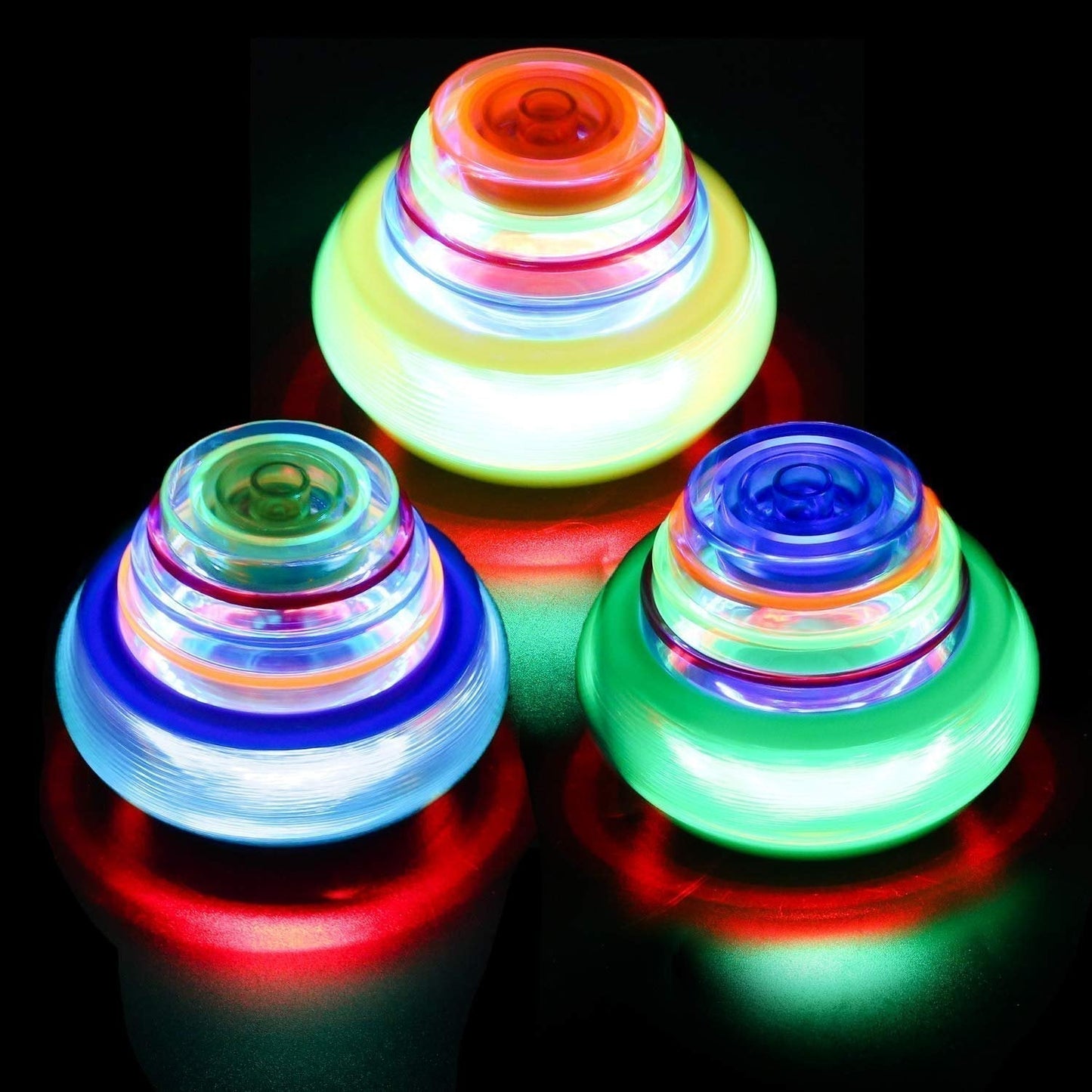 Christmas Gift For KidsšMusic Flashing Spinners Toy With Launcher