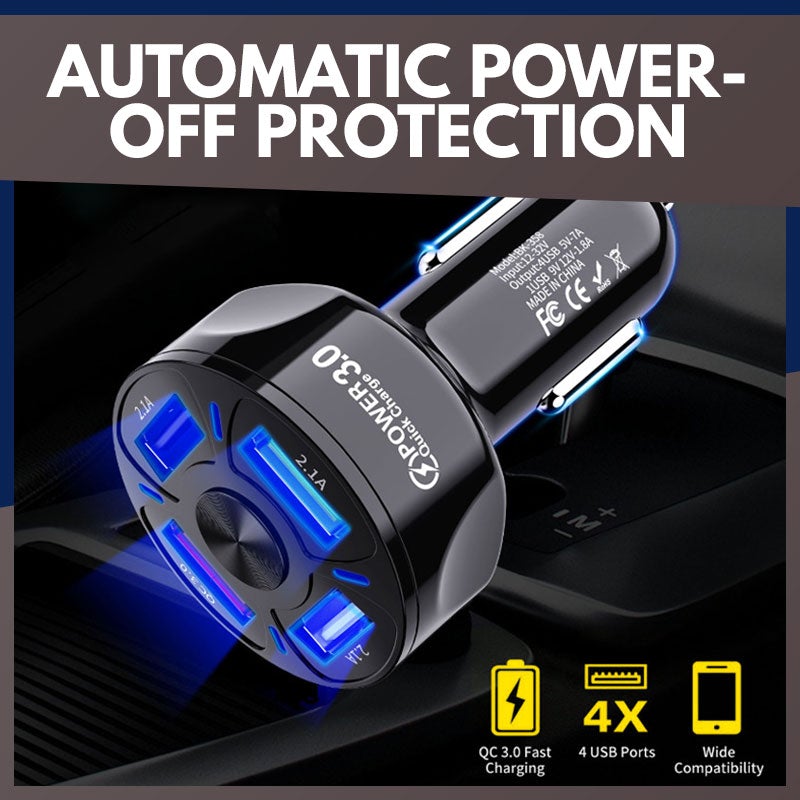4 In 1 Universal Fast Charge Car Charger