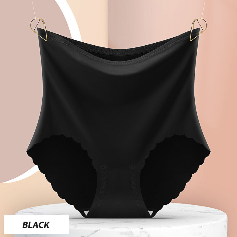 Women’s High Waist Seamless Ice Silk Panties