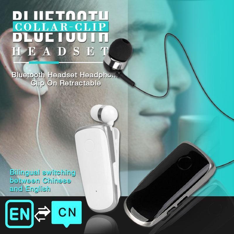 ✨ Halloween Hot Sale( 50%OFF)Collar-clip Bluetooth Headset