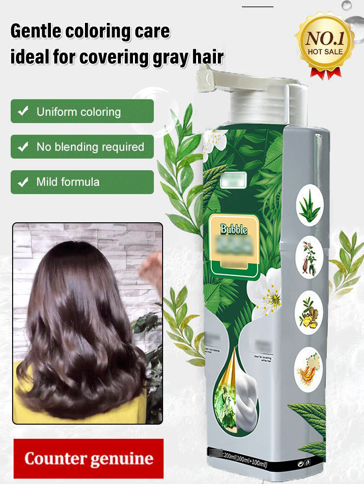 ✨Pure Plant Extract For Grey Hair Color Bubble Dye