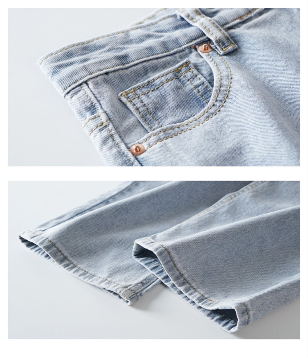 High Waist Straight Jeans
