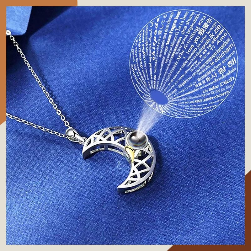 "I Love You" in 100 Languages-Day and Night Necklace