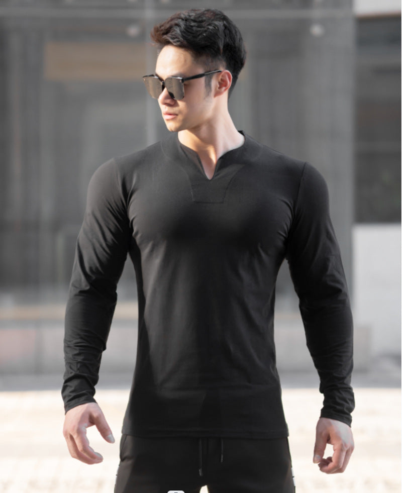 V-Neck Sports Long Sleeves