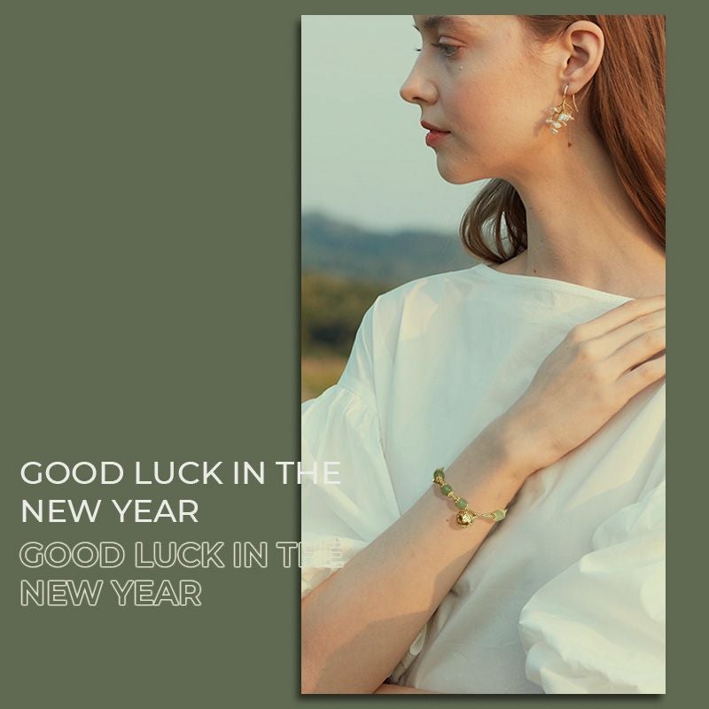 Hetian Jade Bell Bracelet (Good luck in the new year)