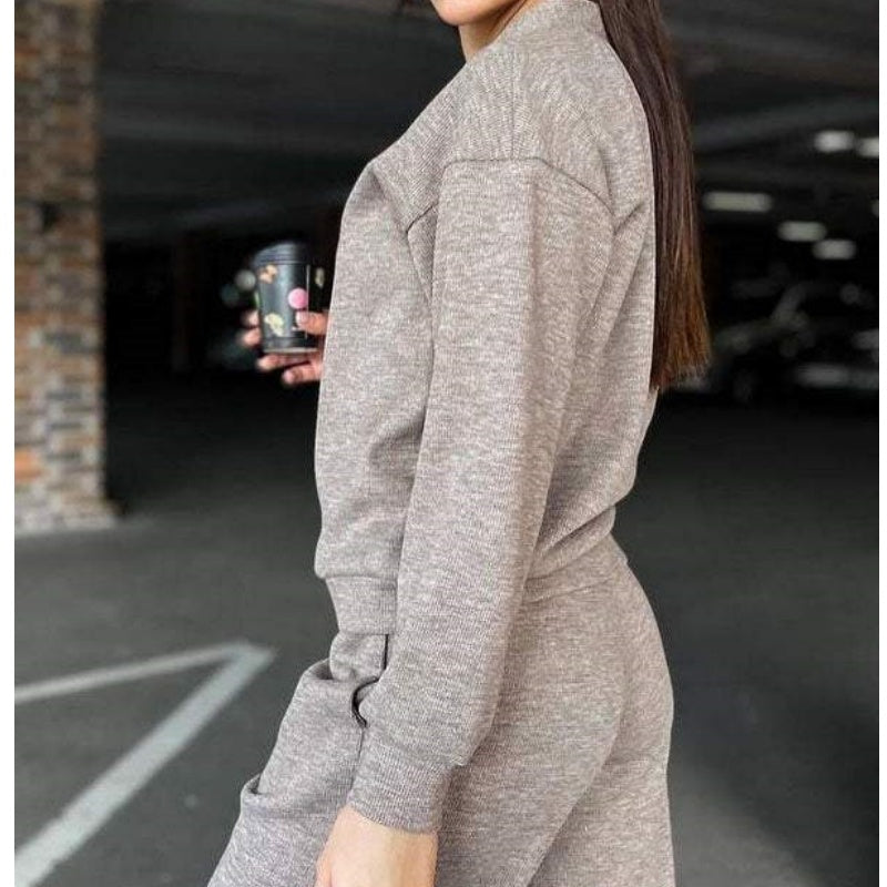 🔥Women's Knitted Buttoned Jacket and Pants Two-piece Set