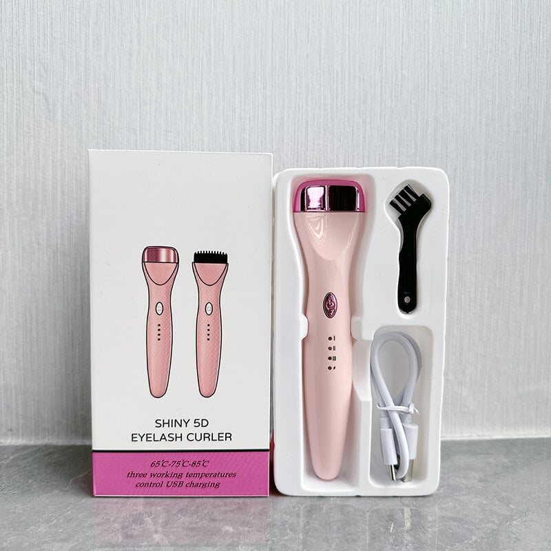 👑2024 New 5D Push Heated Eyelash Curler