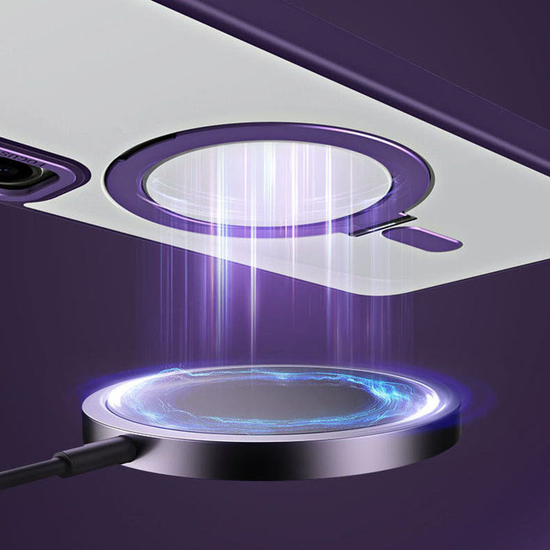 Invisible Magnetic Bracket Anti-fall Phone Case For Samsung Galaxy S23 Ultra Plus Support Wireless Charging