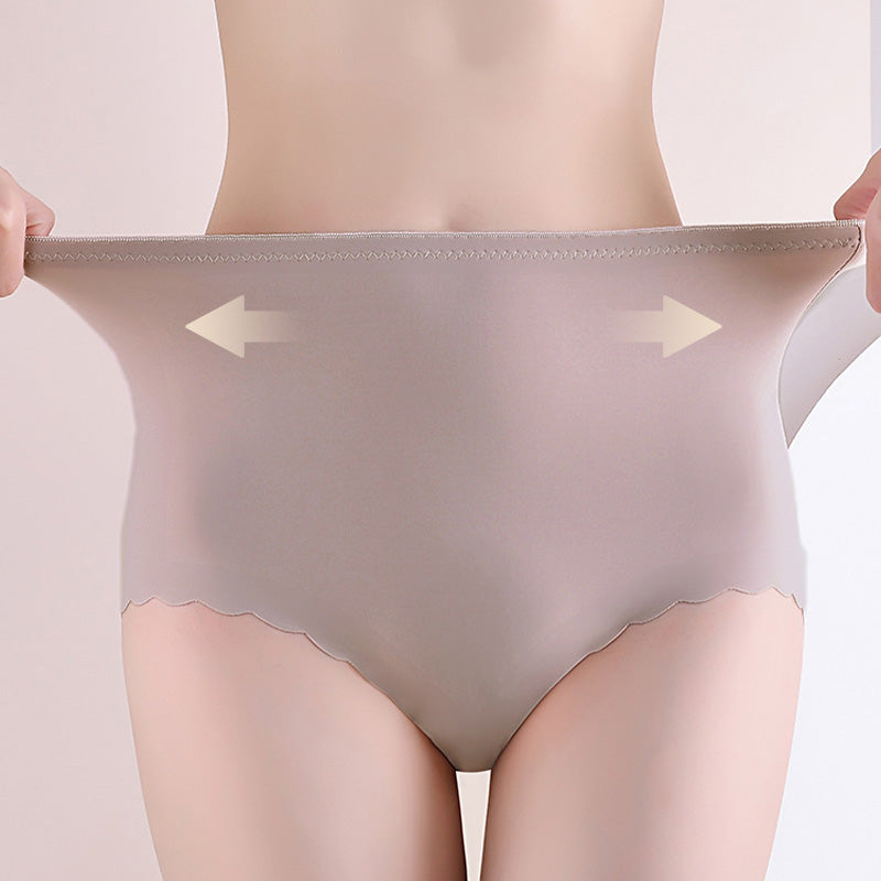 Women’s High Waist Seamless Ice Silk Panties
