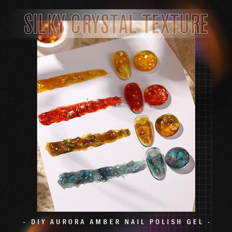 DIY Aurora Amber Nail Polish Gel