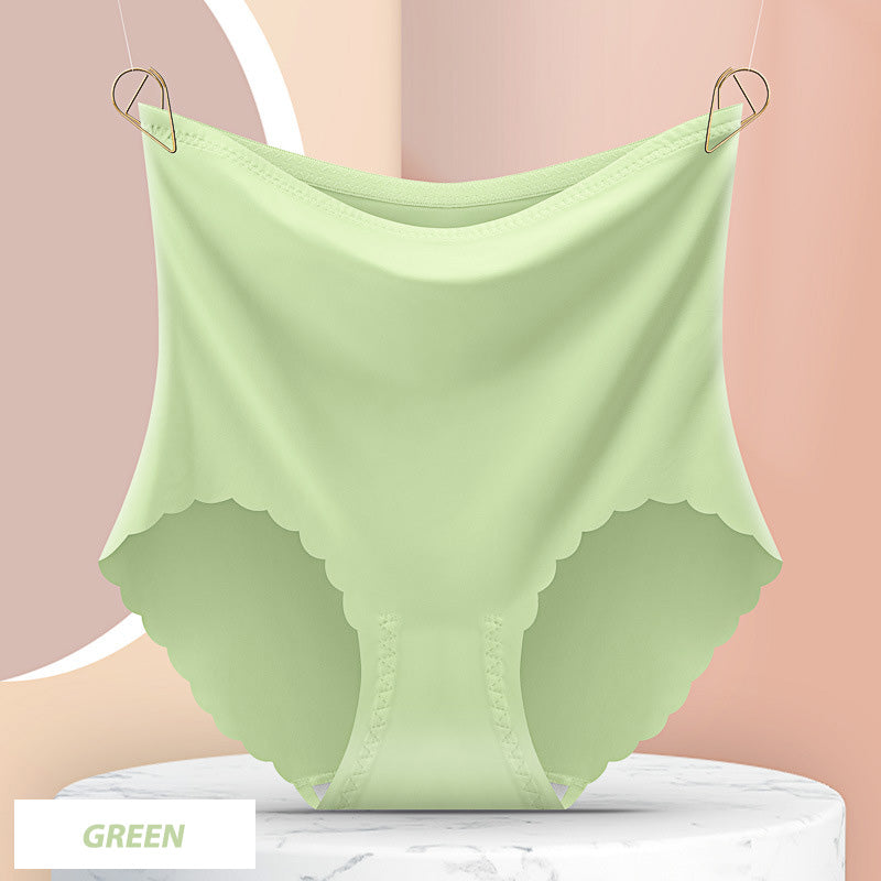Women’s High Waist Seamless Ice Silk Panties