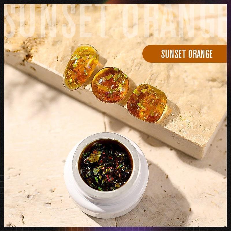 DIY Aurora Amber Nail Polish Gel