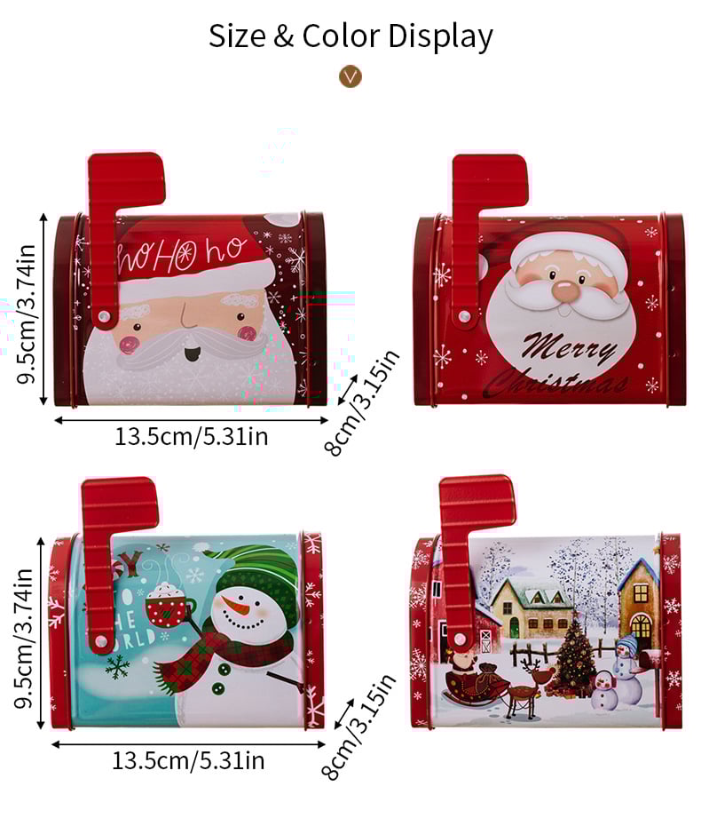 ๐
Decor Christmas Cookie Tins Tinplate Candy Boxes