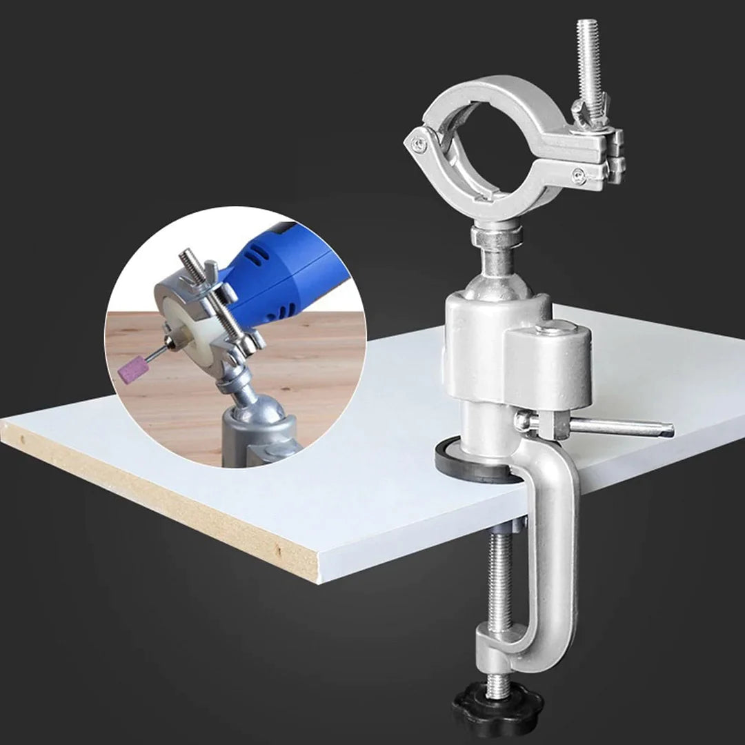 Electric Grinder and Electric Drill Universal Rotating Fixed Bracket Vise Shelf
