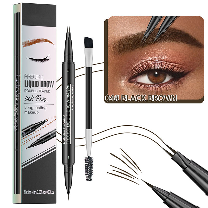 2 in 1 Liquid Eyebrow Pen -- Waterproof & Sweatproof