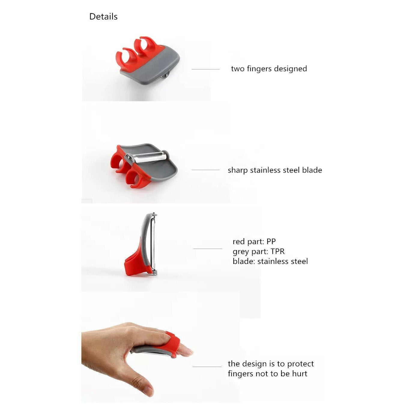 Sharp Blade Finger Peeler (50% OFF)