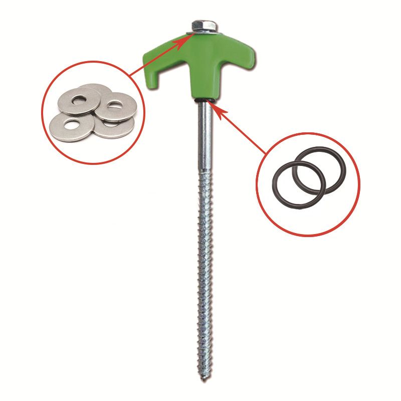 8" Screw-in Tent Stakes Ground Anchors(BUY 1 GET 1 FREE)