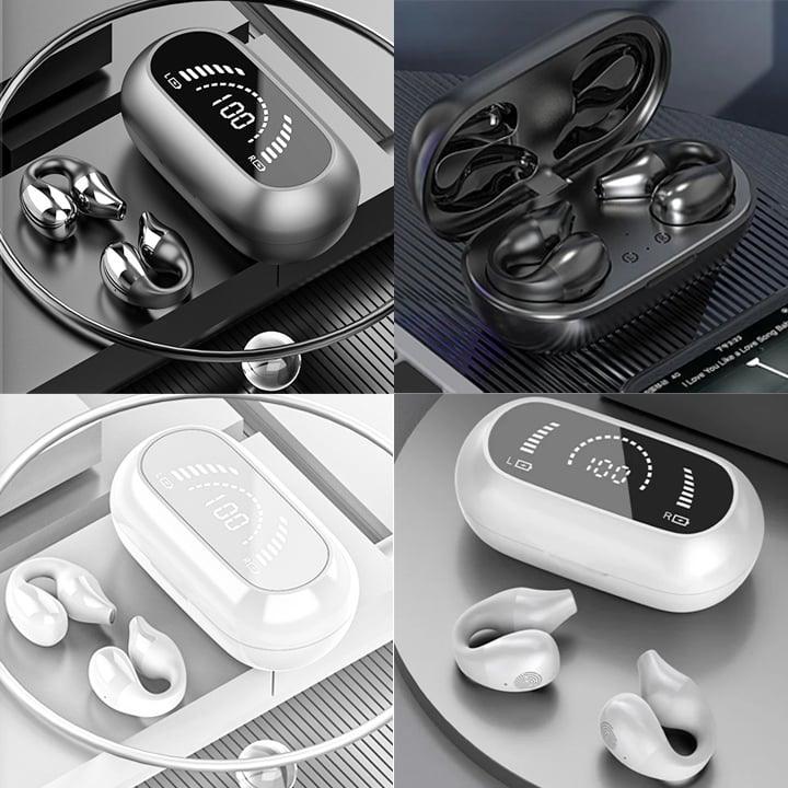 Wireless Ear Clip Bone Conduction Headphones