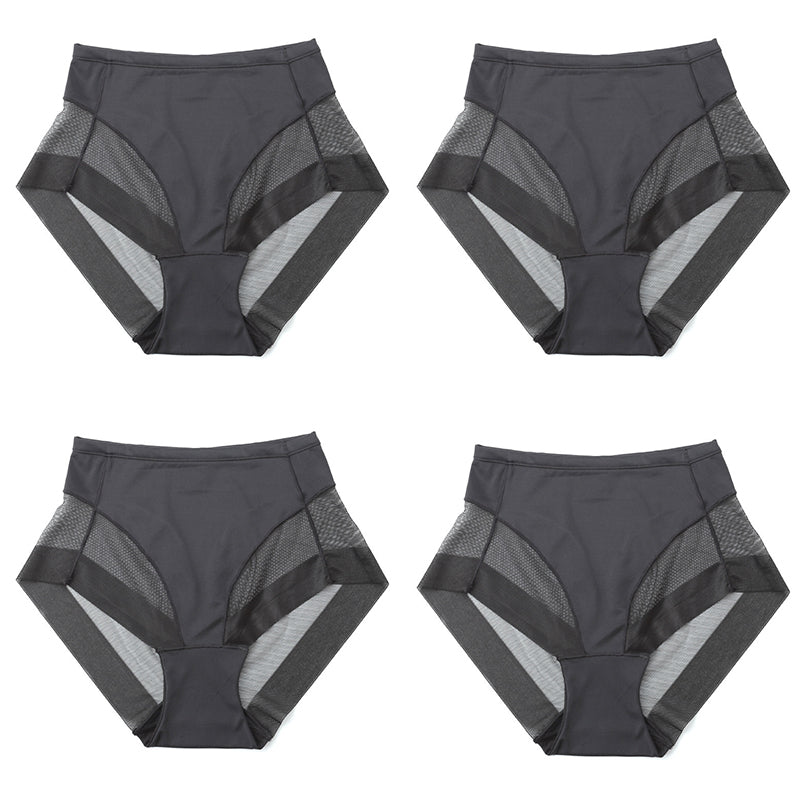 High Waist Ice Silk Seamless Shaping Briefs