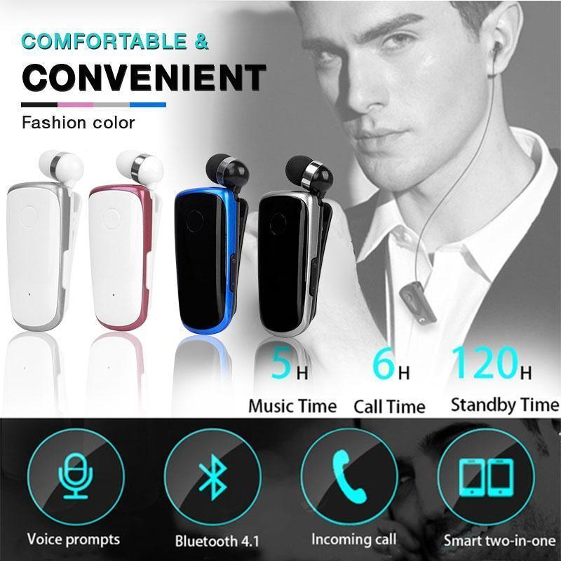 ✨ Halloween Hot Sale( 50%OFF)Collar-clip Bluetooth Headset