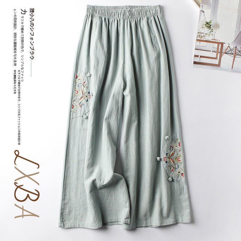 LINEN PALAZZO PANTS