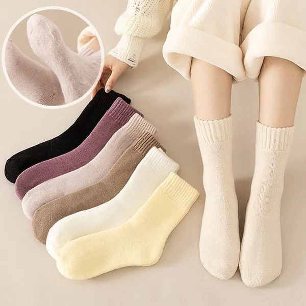 💖Women's Solid Mid-calf Socks