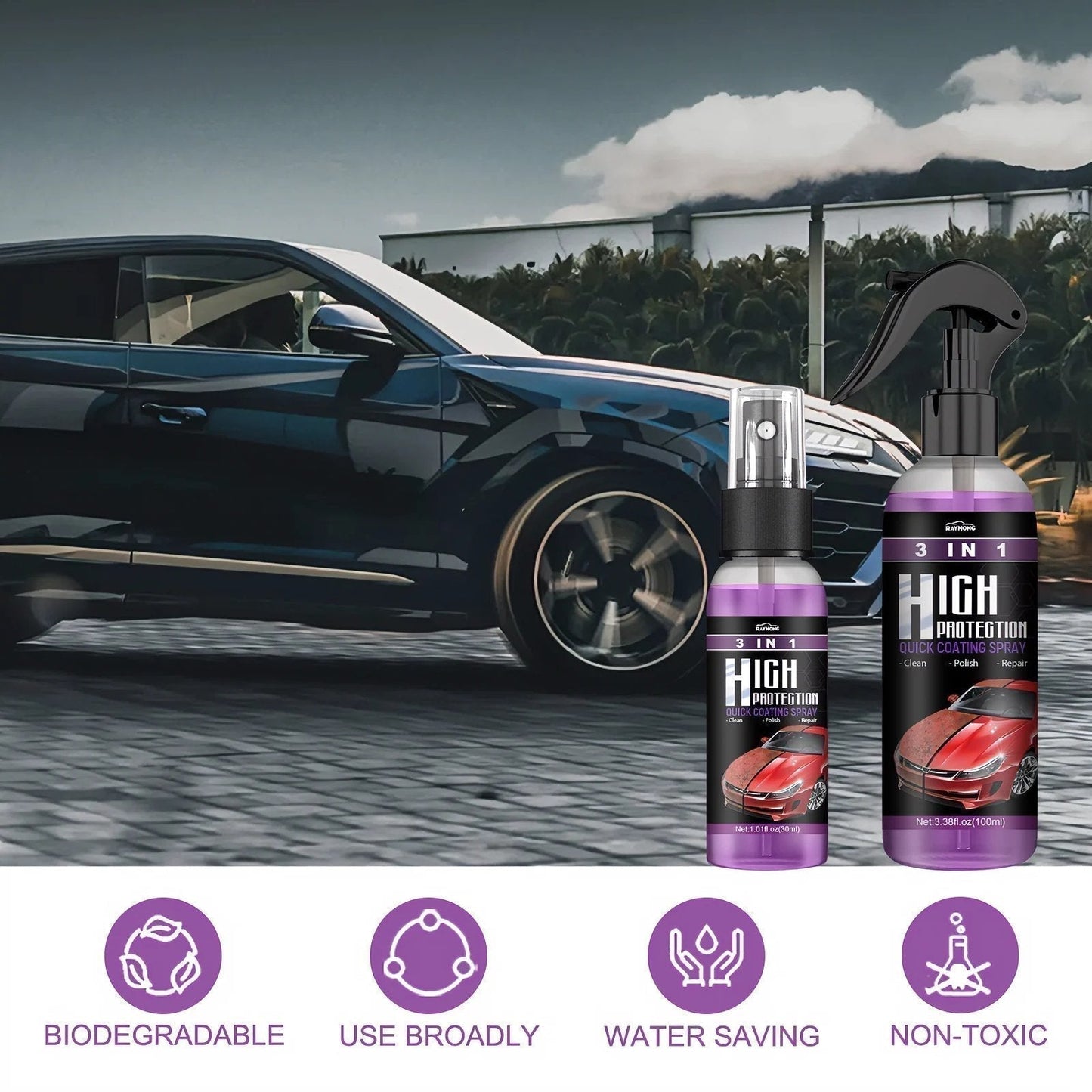 3 in 1 Ceramic Car Coating Spray(23% OFF)