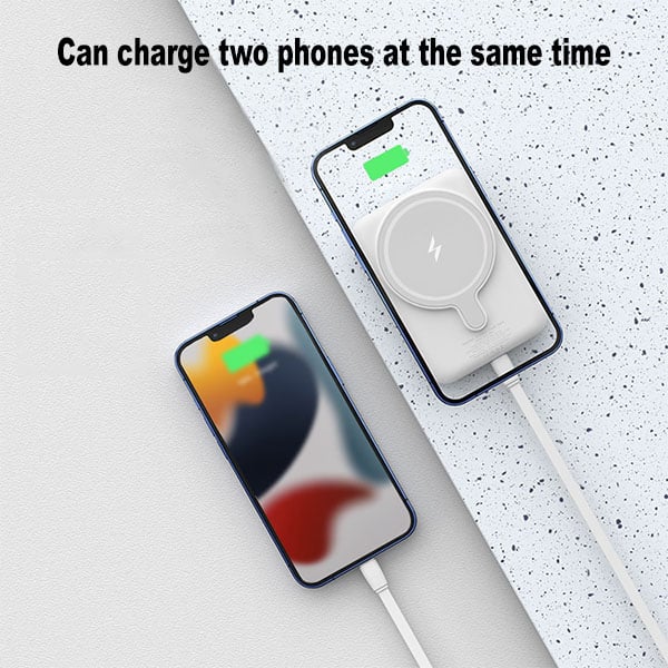 Magnetic Suction Power Bank with Foldable Stand