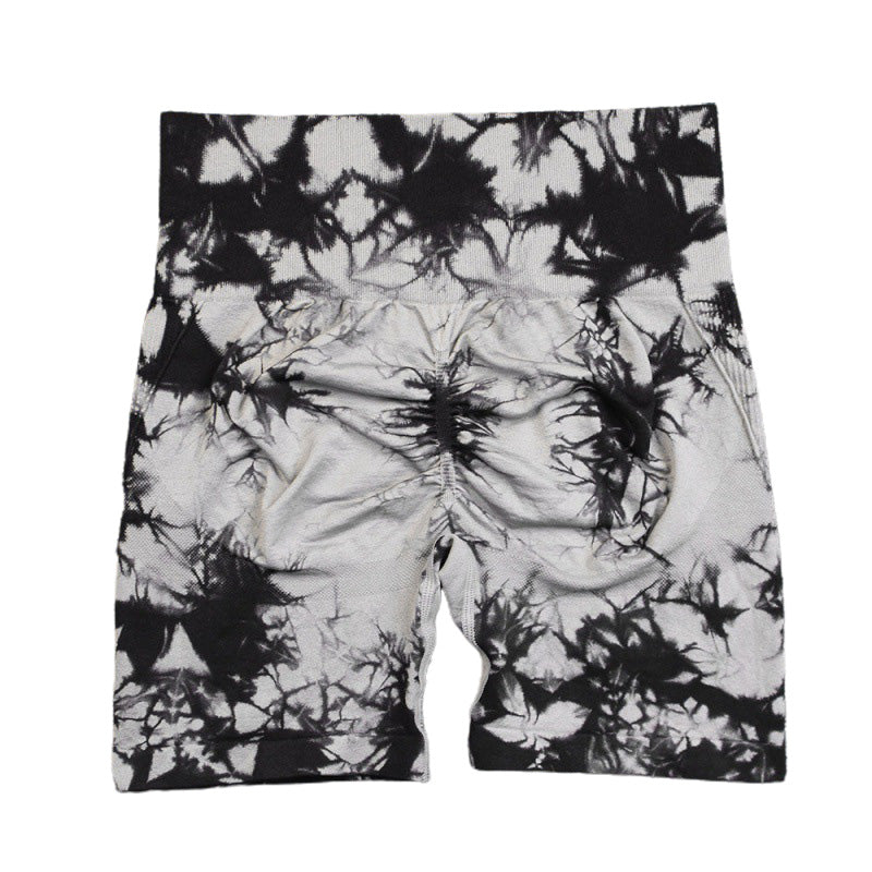 Random Dyeing High Stretch Fitness Shorts