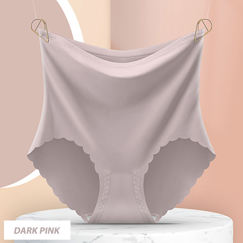 Women’s High Waist Seamless Ice Silk Panties