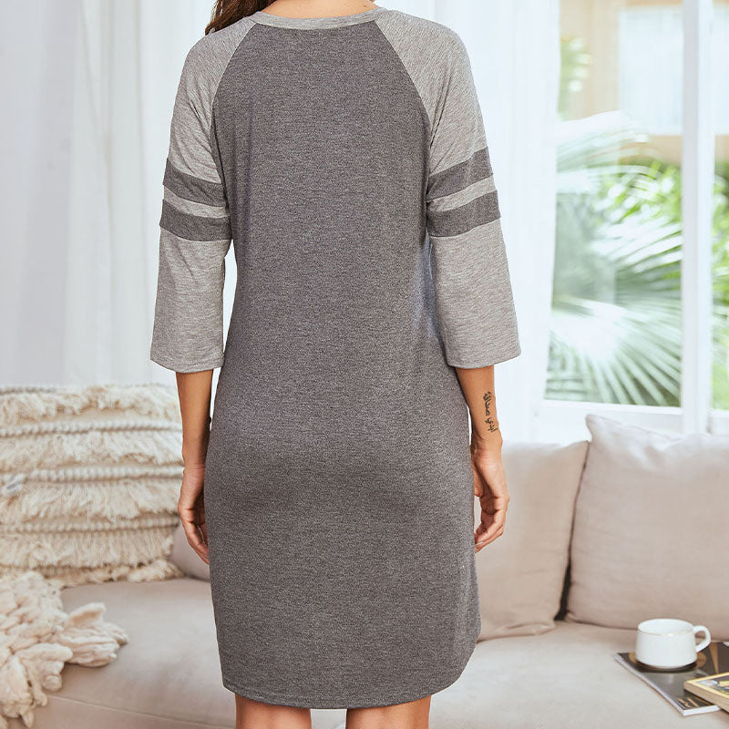 Women's Colorblock Casual Dress