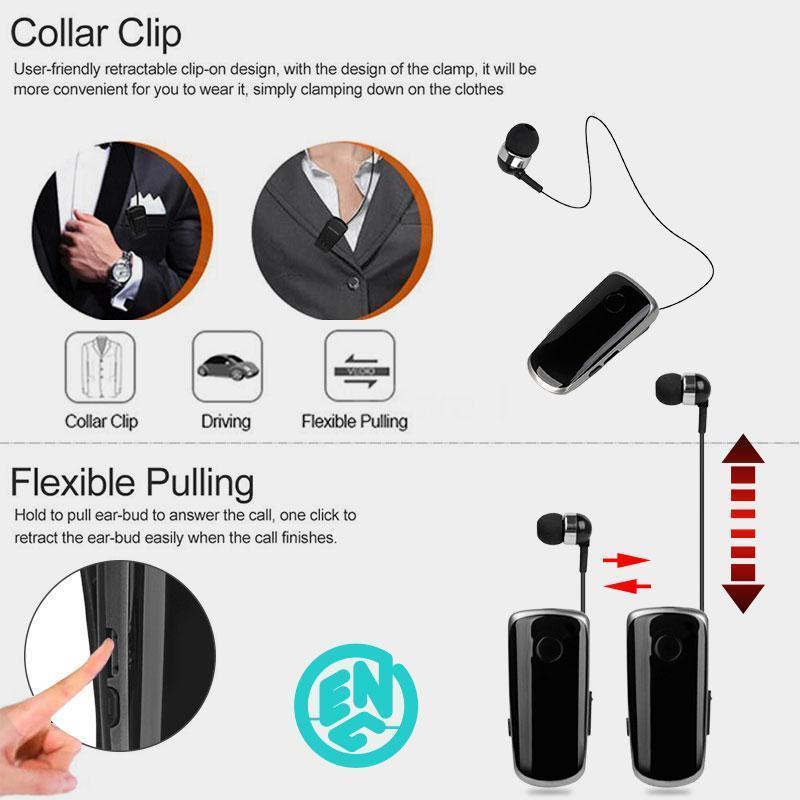 ✨ Halloween Hot Sale( 50%OFF)Collar-clip Bluetooth Headset