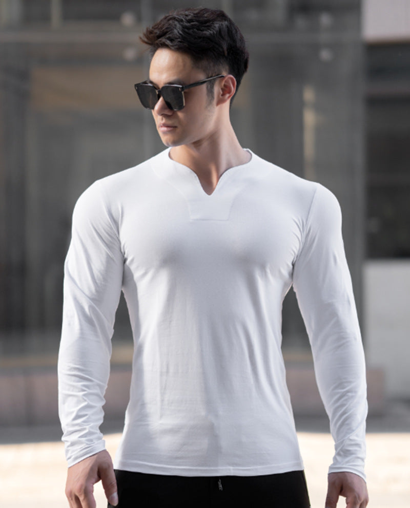 V-Neck Sports Long Sleeves