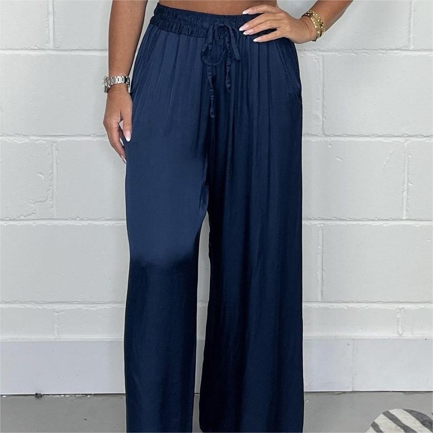 💝Straight Leg Smooth Loose Trousers