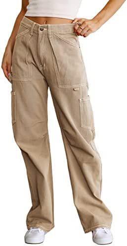 Baggy Low Rise Cargo Jeans