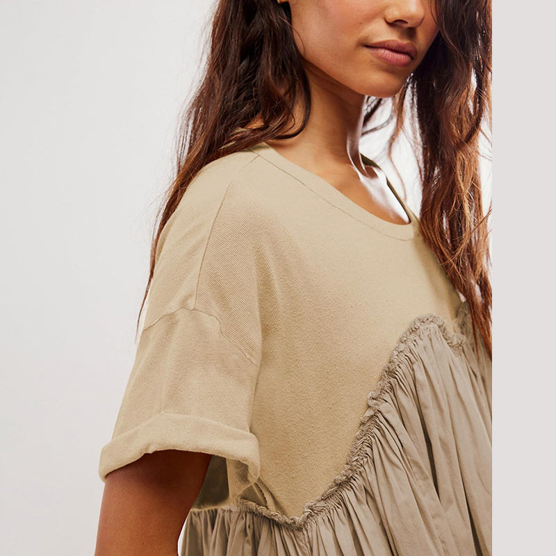 đ„Womenâs Summer Pleated Babydoll Dress with Pockets