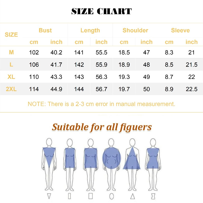 Casual Loose Printed V-Neck Long Dress