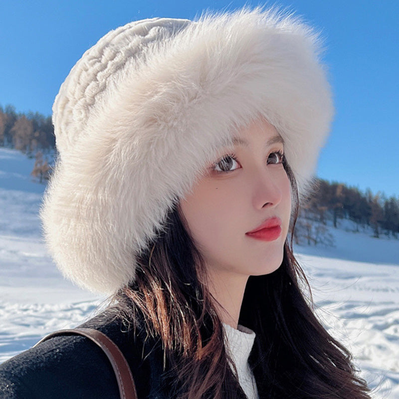 ๐Warm Gift ๐- Women's Warm Fashion Synthetic Rabbit Fur Fisherman Hat