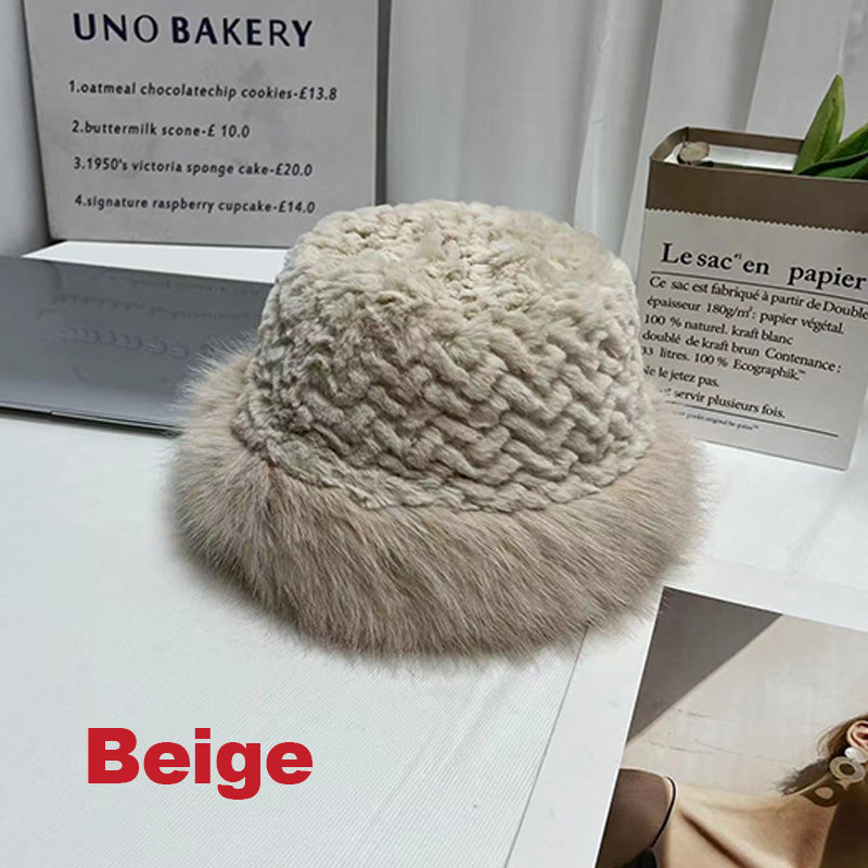 ๐Warm Gift ๐- Women's Warm Fashion Synthetic Rabbit Fur Fisherman Hat