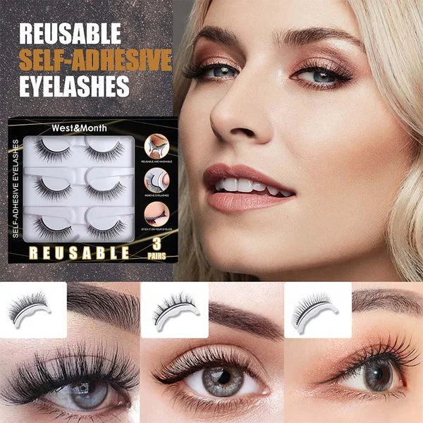WATERPROOF !SELF-ADHESIVE EYELASHES