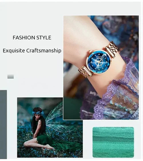 STARRY WOMEN'S STAINLESS STEEL WATCH