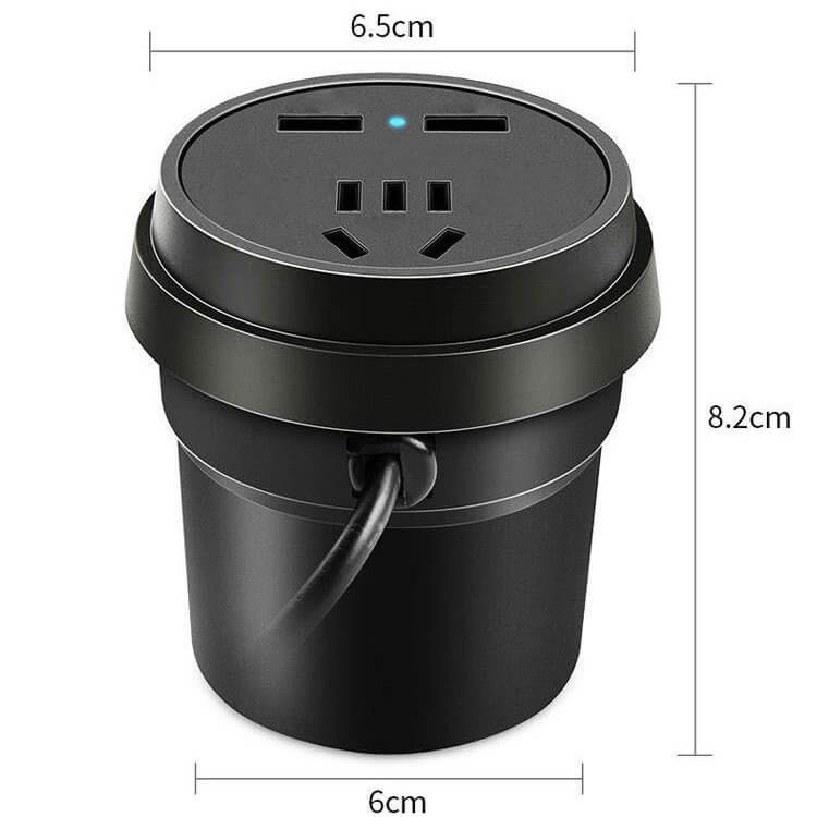☃Christmas Hot Sale 45% OFF - Cup Type Car Inverter Quick Charge Power QC 3.0