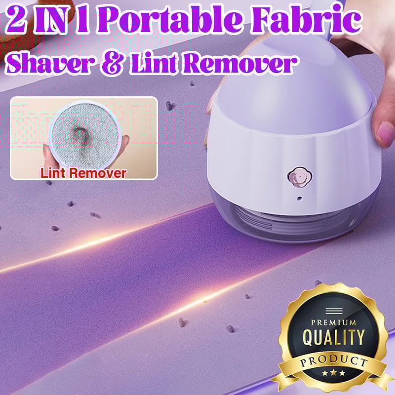 💥Christmas Sale🔥2 IN 1 Portable Fabric Shaver & Lint Remover