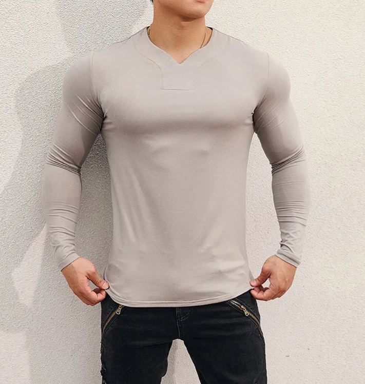 V-Neck Sports Long Sleeves