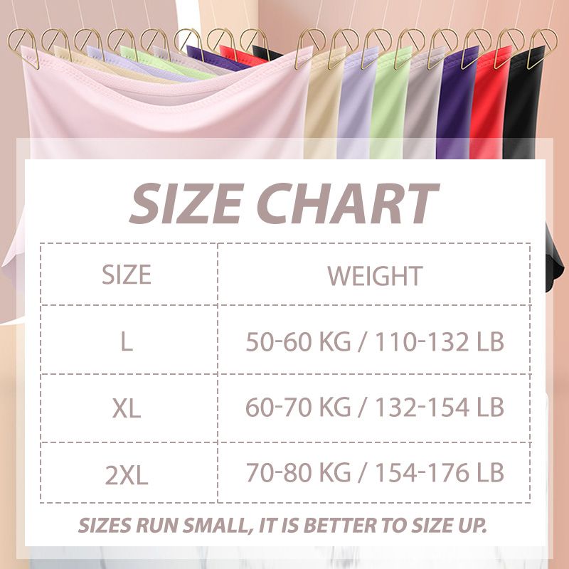 Women’s High Waist Seamless Ice Silk Panties