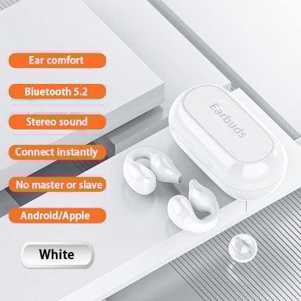 Wireless Ear Clip Bone Conduction Headphones