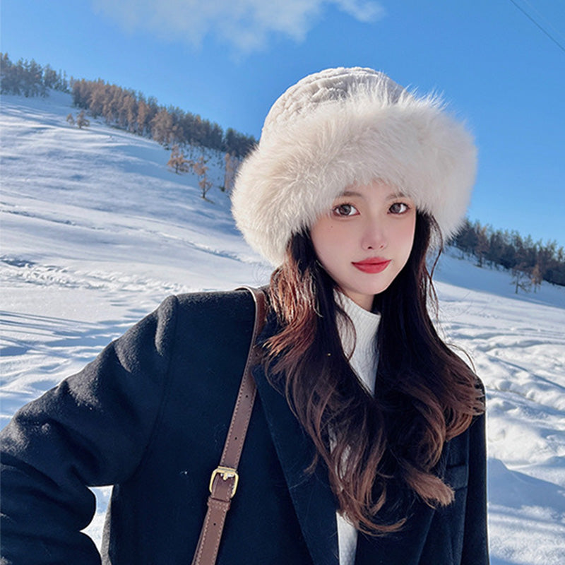 ๐Warm Gift ๐- Women's Warm Fashion Synthetic Rabbit Fur Fisherman Hat