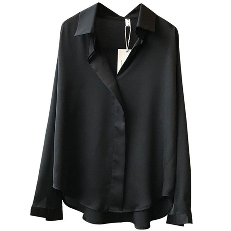 Women's Elegant Satin Shirt