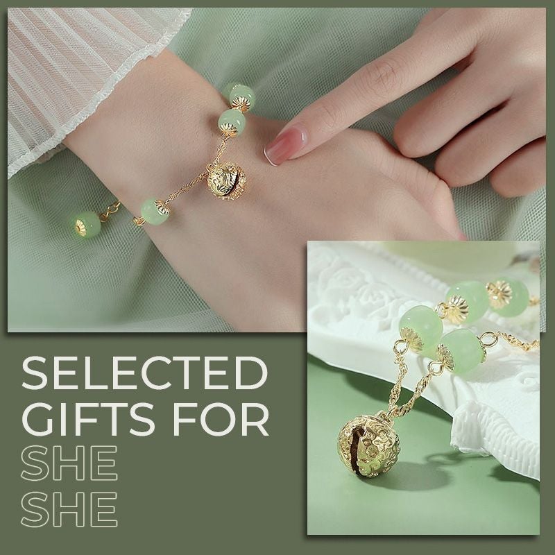 Hetian Jade Bell Bracelet (Good luck in the new year)
