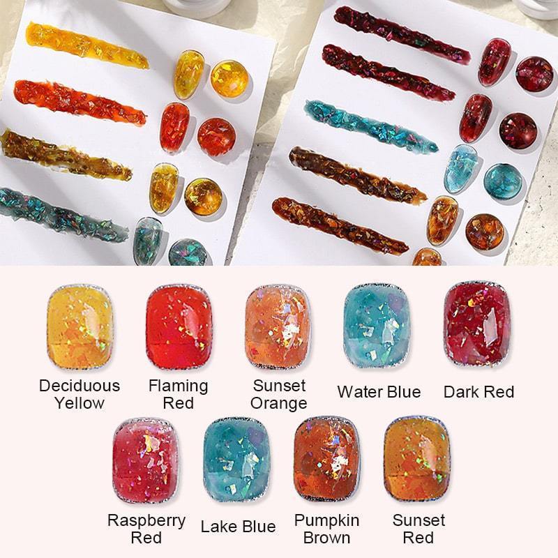 DIY Aurora Amber Nail Polish Gel